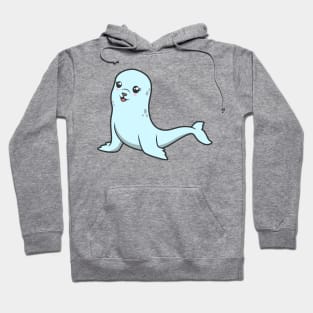 Kawaii grey seal Hoodie